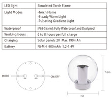 Load image into Gallery viewer, SUNTOUCH TREASURES - Solar Floating Pool Lights, Solar Flame Lights, Outdoor Waterproof Glowing Orb for Pool, Spa, Garden, Bedroom Night Decoration 1 Piece.