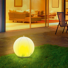 Load image into Gallery viewer, SUNTOUCH TREASURES Solar Powered Floating Pool Light Set - 2 Inflated Swimming Pool LED Ball Lights 14 inches - Hangable, Color Changing Light Up Balls for Outdoor Decorations, Pool Decor, Beach Party